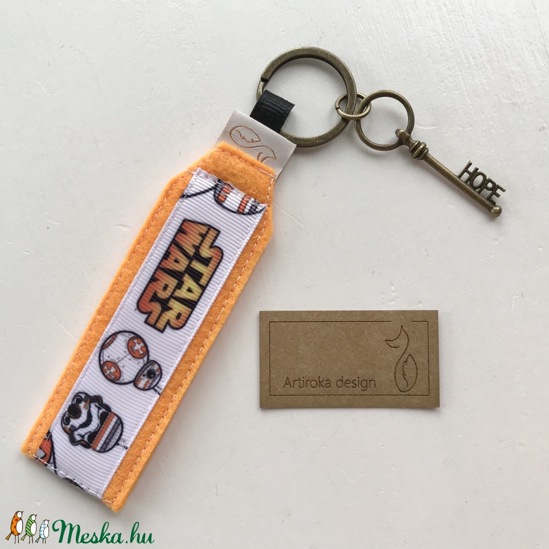 Star Wars mintás kulcstartó HOPE, azaz remény kulccsal - Csillagok háborúja - Artiroka design - táska & tok - kulcstartó & táskadísz - kulcstartó - Meska.hu