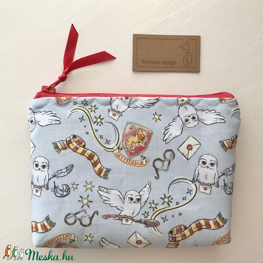 Harry Potter - Hedvig bagoly mintás prémium  irattartó pénztárca, neszesszer - Artiroka design - táska & tok - pénztárca & más tok - pénztárca - Meska.hu
