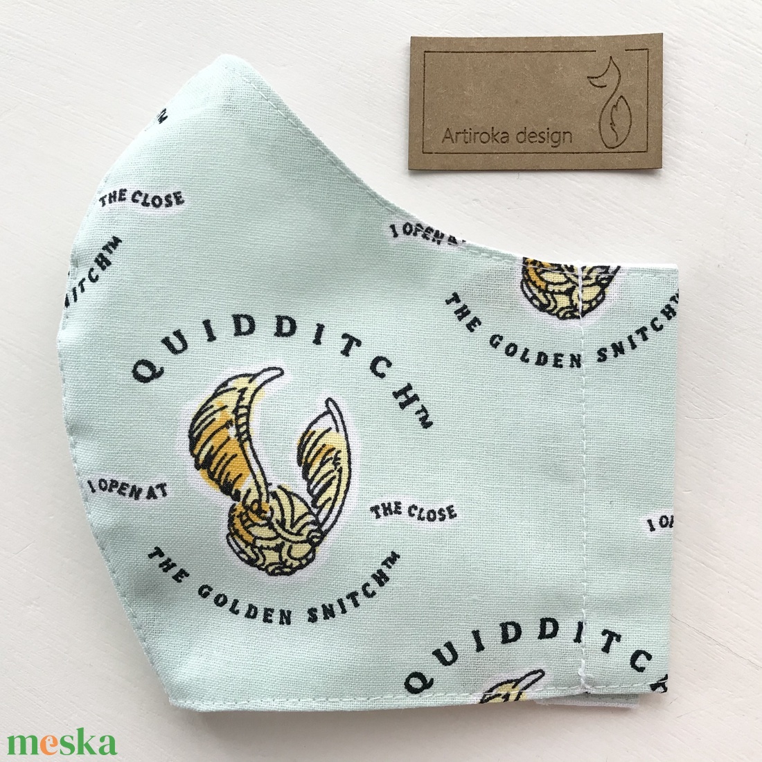 Harry Potter, kviddics mintás arcmaszk, szájmaszk, maszk - Artiroka design - gyerek - gyerek - Meska.hu