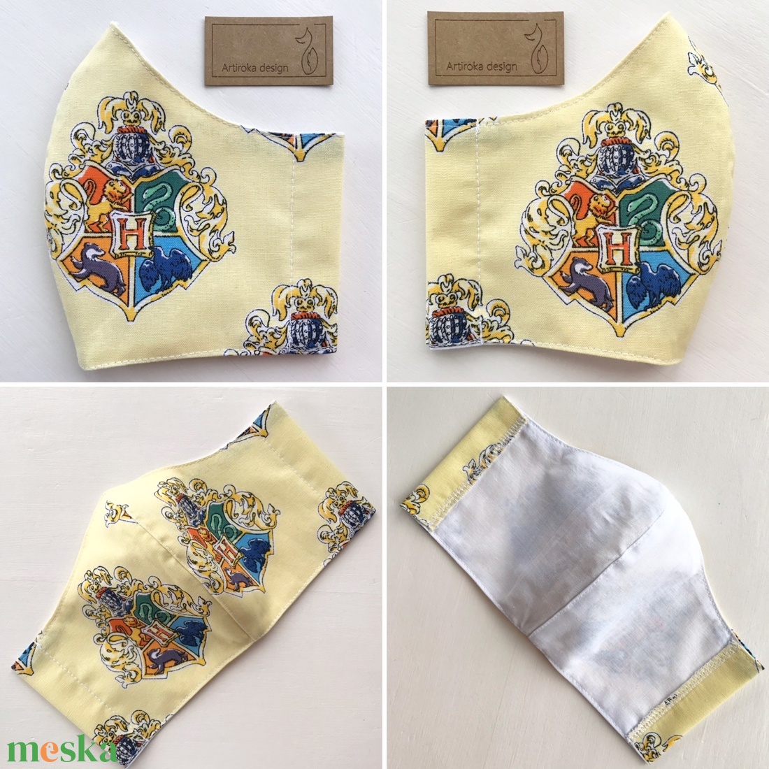 Harry Potter címer mintás arcmaszk, szájmaszk - Artiroka design - gyerek - gyerek - Meska.hu