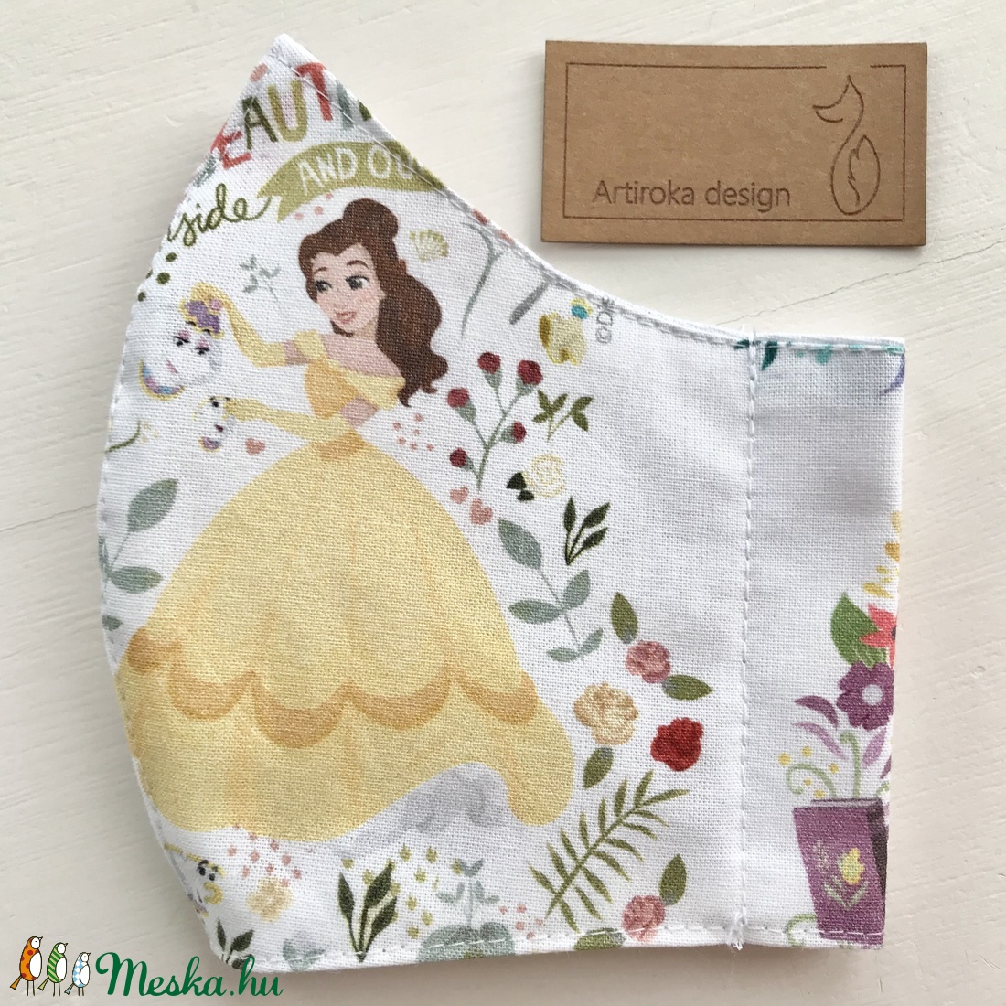 Hercegnő mintás prémium arcmaszk, szájmaszk, maszk XS méretben- Artiroka design - gyerek - gyerek - Meska.hu