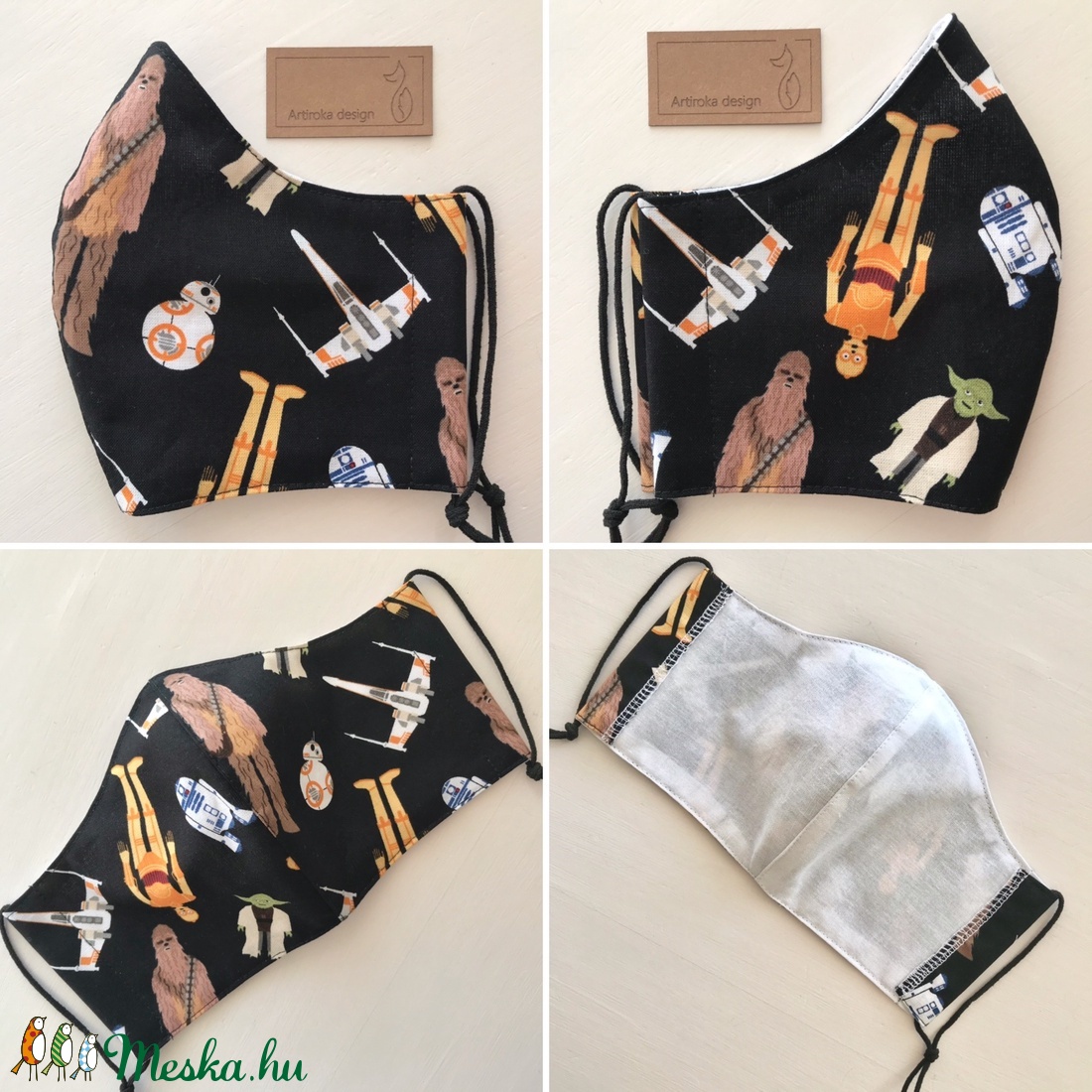 Star Wars mintás prémium arcmaszk, szájmaszk, maszk, gyerekmaszk -  L méret KÉSZLETEN - Artiroka design - férfi & uniszex - férfi & uniszex - Meska.hu