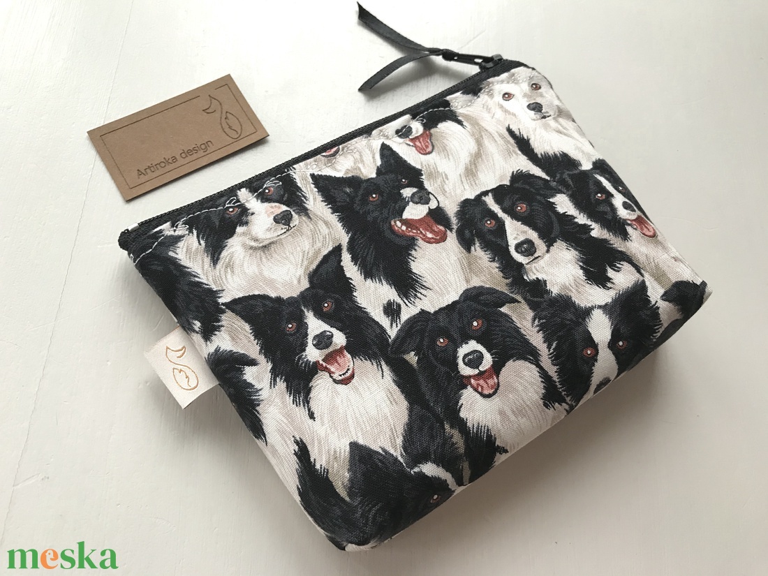 Border Collie kutya mintás, prémium pamut irattartó pénztárca, neszesszer - Artiroka design - táska & tok - pénztárca & más tok - pénztárca - Meska.hu Border Collie kutya mintás, prémium pamut irattartó pénztárca, neszesszer - Artiroka design - táska & tok - pénztárca & más tok - pénztárca - Meska.hu