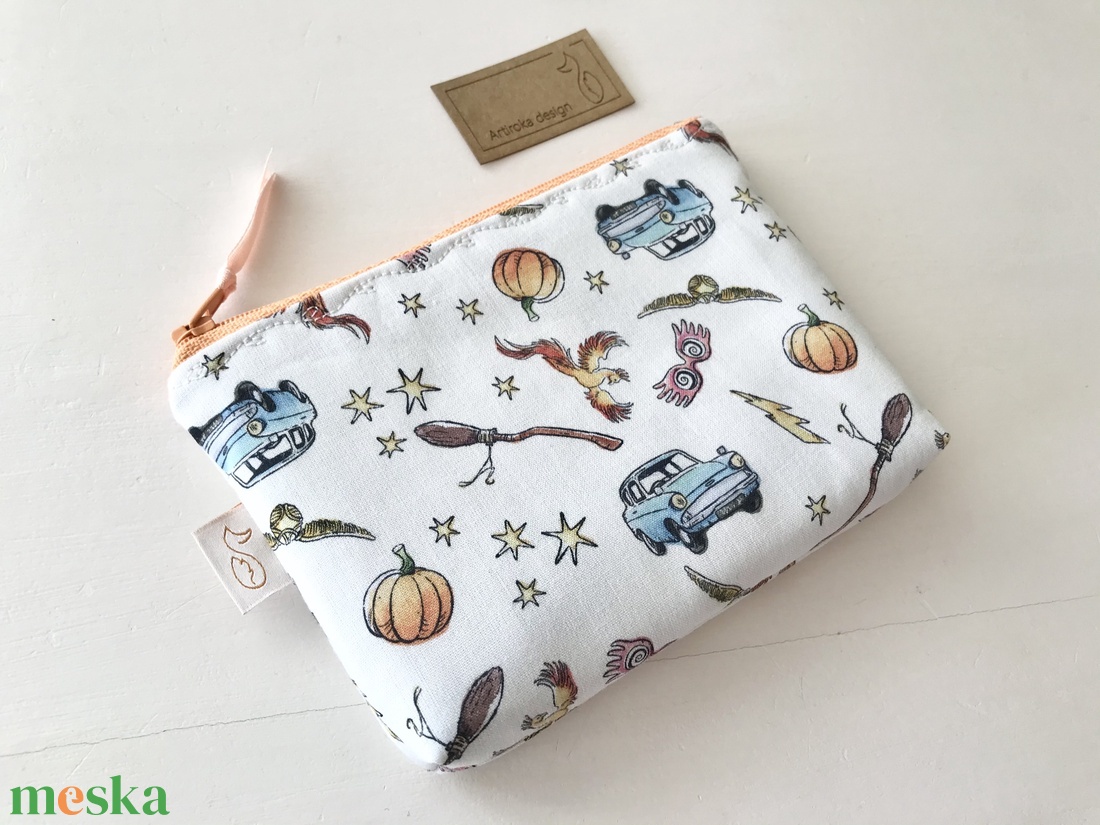 Harry Potter, kék autó mintás prémium irattartó pénztárca, neszesszer - Artiroka design - táska & tok - pénztárca & más tok - pénztárca - Meska.hu