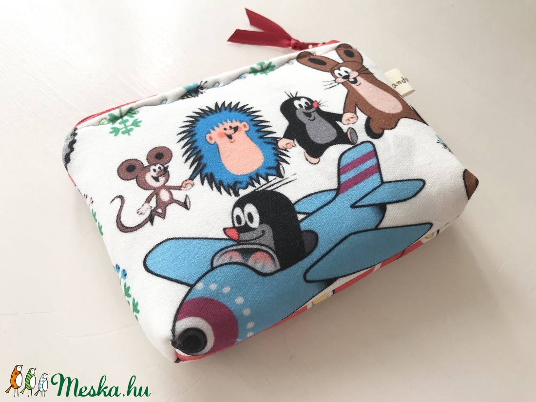 Kisvakond és barátai mintás, sárga színű irattartó,  pénztárca - Gyereknap - táska & tok - pénztárca & más tok - pénztárca - Meska.hu