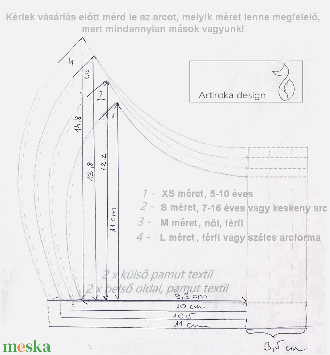 Prémium pamut textil, alvó kis róka, virág és madár mintás arcmaszk, szájmaszk, maszk - Artiroka design - maszk, arcmaszk - Meska.hu