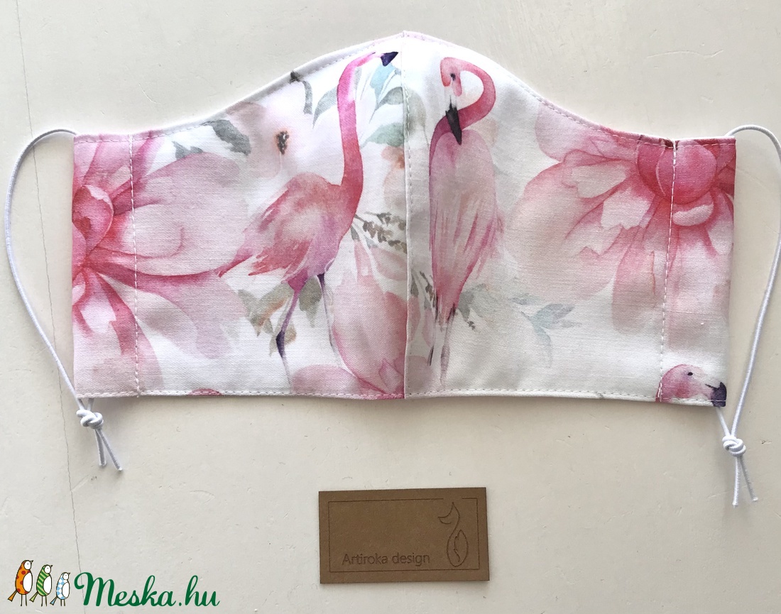 Flamingó mintás prémium arcmaszk, szájmaszk, maszk- Artiroka design - maszk, arcmaszk - női - Meska.hu Flamingó mintás prémium arcmaszk, szájmaszk, maszk- Artiroka design - maszk, arcmaszk - női - Meska.hu
