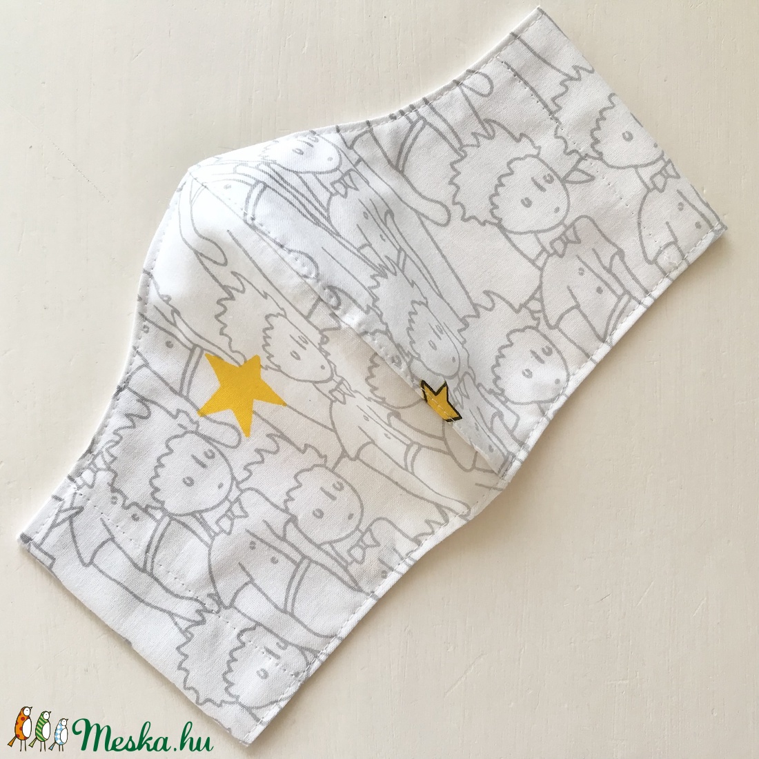 Kis herceg mintás arcmaszk, szájmaszk, maszk -  Artiroka design - női - női - Meska.hu