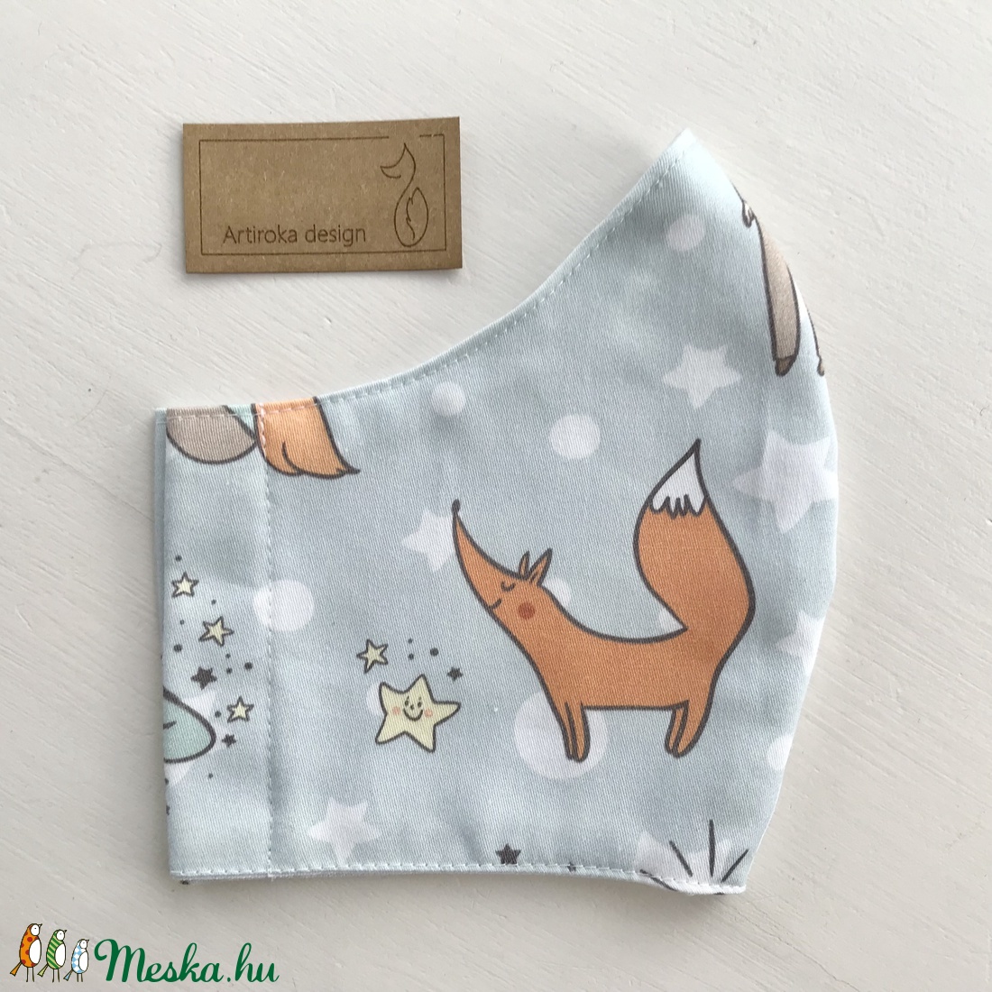 Kis herceg és a róka mintás arcmaszk, szájmaszk, maszk -  Artiroka design - női - női - Meska.hu