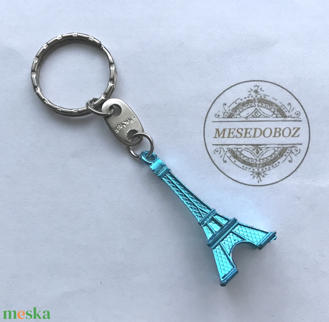Eiffel torony kulcstartó - türkiz színű - Mesedoboz - táska & tok - kulcstartó & táskadísz - kulcstartó - Meska.hu Eiffel torony kulcstartó - türkiz színű - Mesedoboz - táska & tok - kulcstartó & táskadísz - kulcstartó - Meska.hu