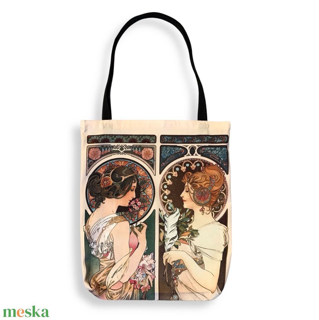 Mucha - vállra akasztható táska, szatyor - Mesedoboz - táska & tok - bevásárlás & shopper táska - shopper, textiltáska, szatyor - Meska.hu Mucha - vállra akasztható táska, szatyor - Mesedoboz - táska & tok - bevásárlás & shopper táska - shopper, textiltáska, szatyor - Meska.hu