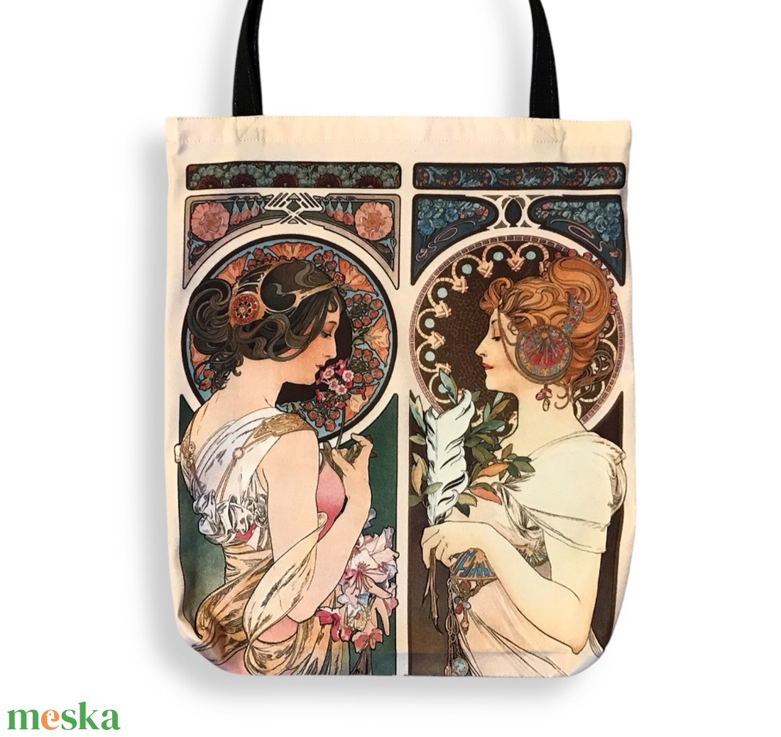 Mucha - vállra akasztható táska, szatyor - Mesedoboz - táska & tok - bevásárlás & shopper táska - shopper, textiltáska, szatyor - Meska.hu Mucha - vállra akasztható táska, szatyor - Mesedoboz - táska & tok - bevásárlás & shopper táska - shopper, textiltáska, szatyor - Meska.hu