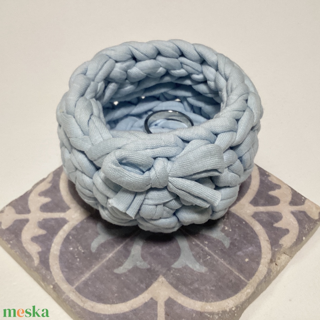 Kis gyűrűtartó kosár  - Mesedoboz - otthon & életmód - tárolás & rendszerezés - tárolókosár - Meska.hu