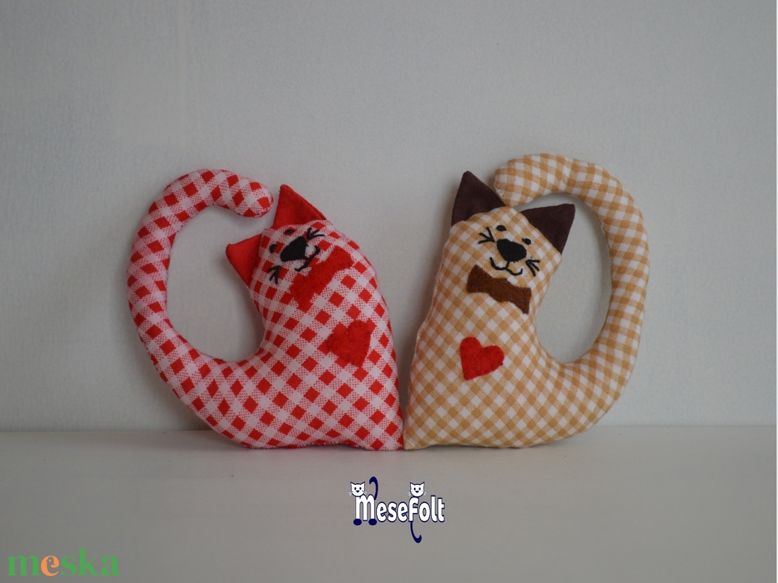 Valentin napi cicusok - otthon & életmód - dekoráció - dísztárgy - Meska.hu