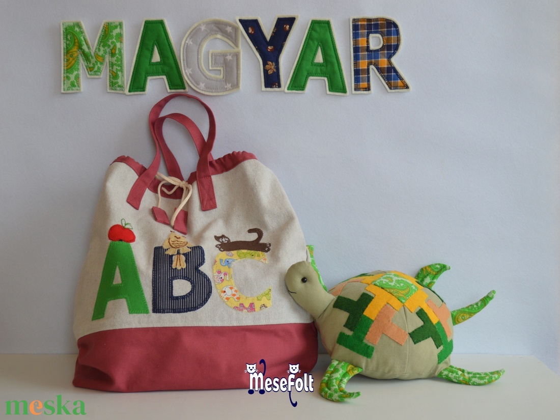 Magyar ABC textil betűkészlet - játék & sport - készségfejlesztő és logikai játék - oktató játékok - Meska.hu