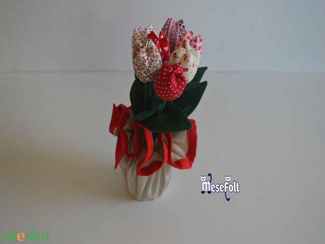 Tulipán - textil virágcsokor - otthon & életmód - dekoráció - virágdísz és tartó - csokor & virágdísz - Meska.hu Tulipán - textil virágcsokor - otthon & életmód - dekoráció - virágdísz és tartó - csokor & virágdísz - Meska.hu