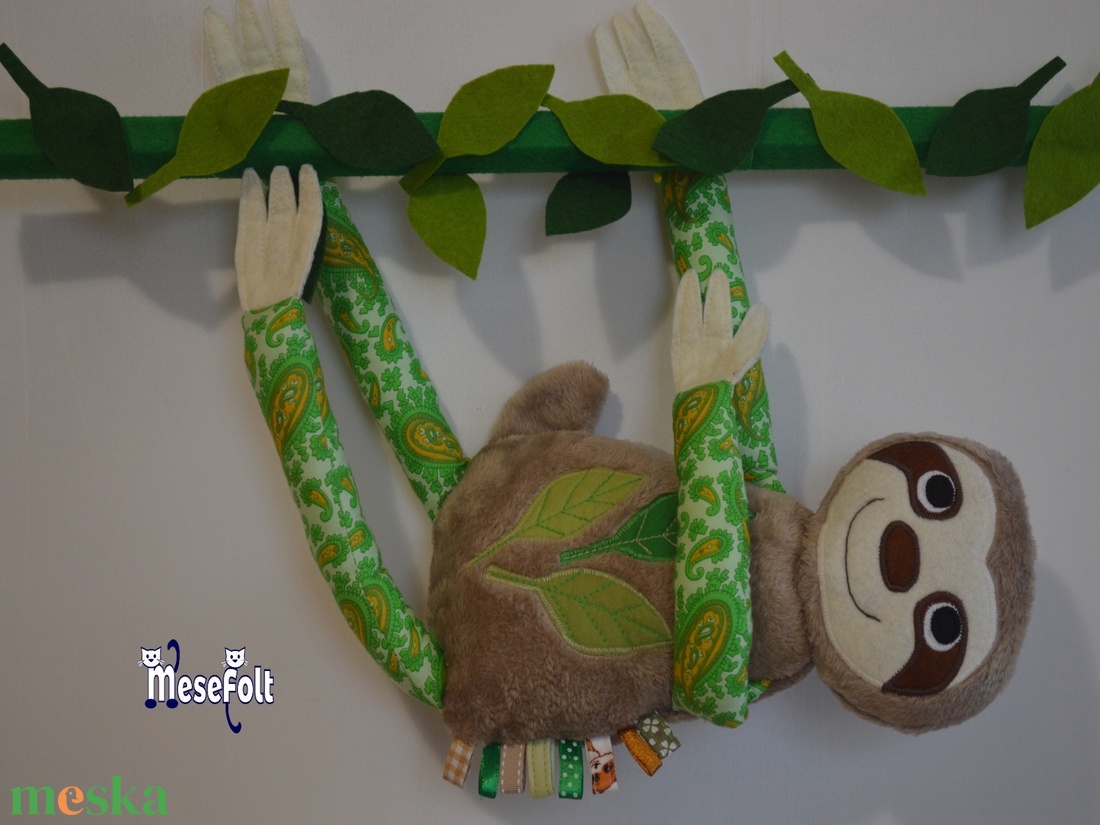 Szalagos Lajhár - Szundipajti - otthon & életmód - babaszoba, gyerekszoba - gyerek díszpárna - Meska.hu Szalagos Lajhár - Szundipajti - otthon & életmód - babaszoba, gyerekszoba - gyerek díszpárna - Meska.hu