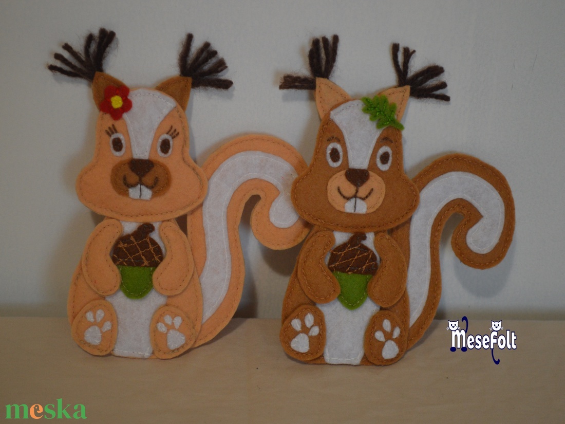 Mókus játékfigurák - játék & sport - plüssállat & játékfigura - más figura - Meska.hu