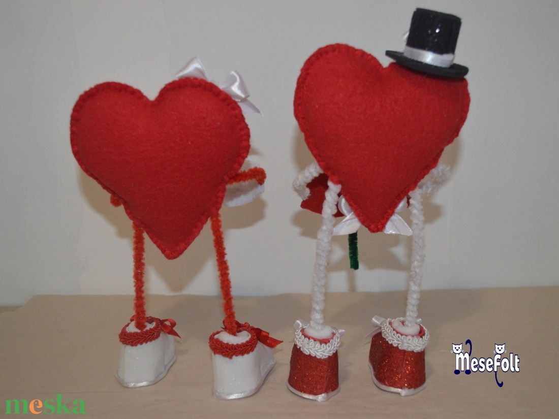 Valentin és Valentina  - Dekorációs figura pár - otthon & életmód - dekoráció - dísztárgy - Meska.hu