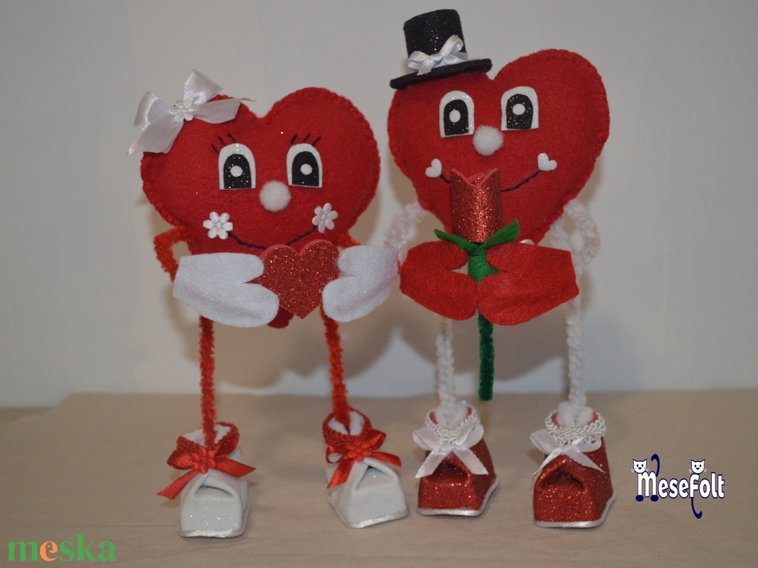 Valentin és Valentina  - Dekorációs figura pár - otthon & életmód - dekoráció - dísztárgy - Meska.hu