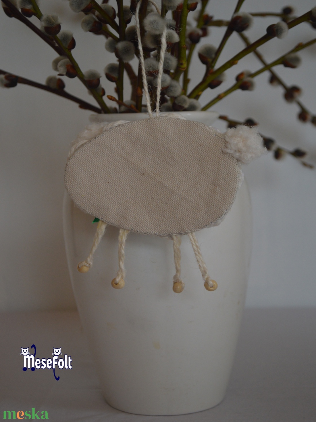 Húsvéti bárány - Tojásfadísz - ünnepi díszek, dekorációk - húsvéti díszek és dekorációk - húsvéti tojásfadíszek - Meska.hu