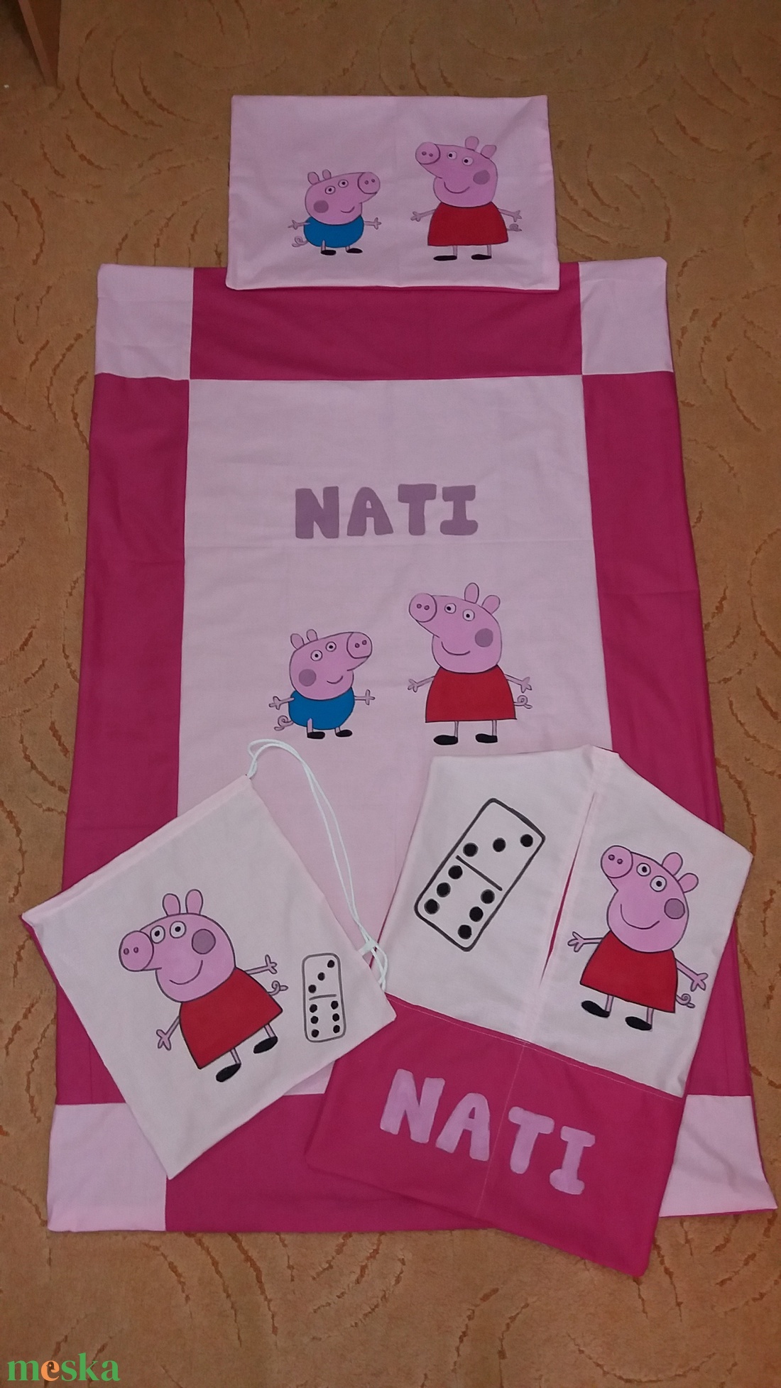 peppa malac ovis zsák és tornazsák - játék & sport - ovis felszerelés - ovis szett - Meska.hu