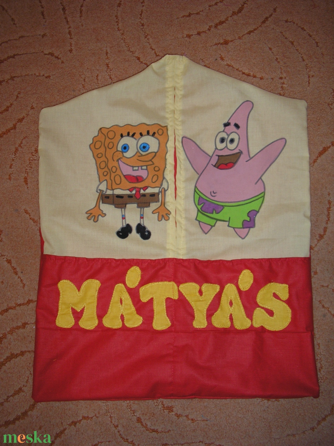 spongyabob oviszsák szett - játék & sport - ovis felszerelés - ovis szett - Meska.hu