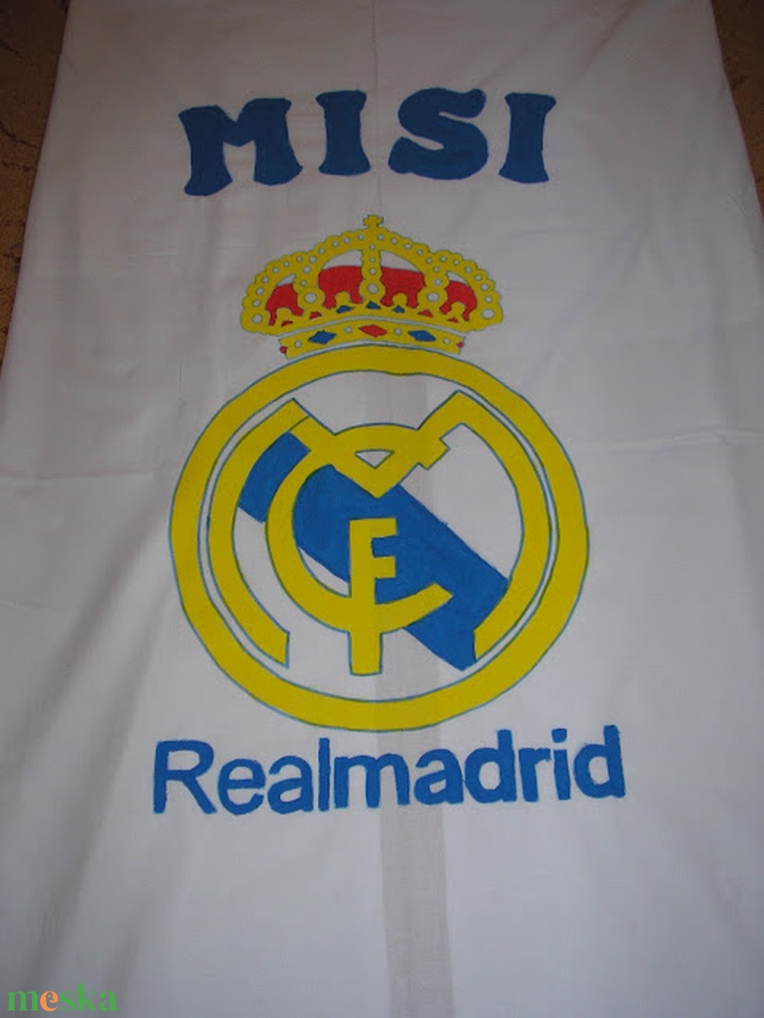 real madrid ovis ágynemű huzat névvel  - játék & sport - ovis felszerelés - ovis szett - Meska.hu