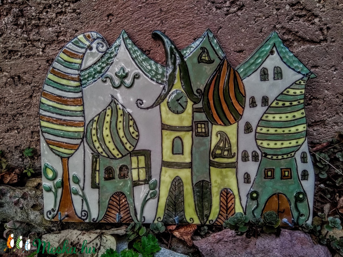 Meseváros kulcstartó falidísz - - Meska.hu Meseváros kulcstartó falidísz - - Meska.hu