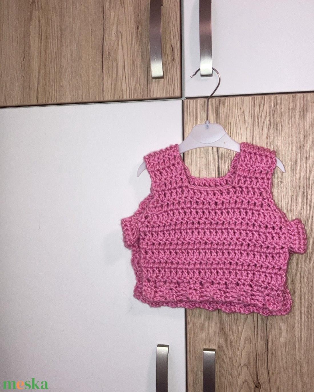 Horgolt mellény - ruha & divat - gyerekruha - gyerek mellény - Meska.hu