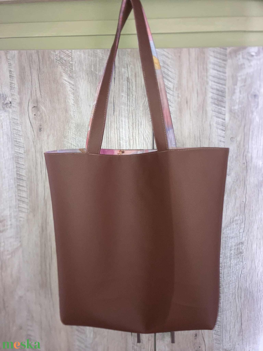 Műbőr táska  - táska & tok - bevásárlás & shopper táska - shopper, textiltáska, szatyor - Meska.hu