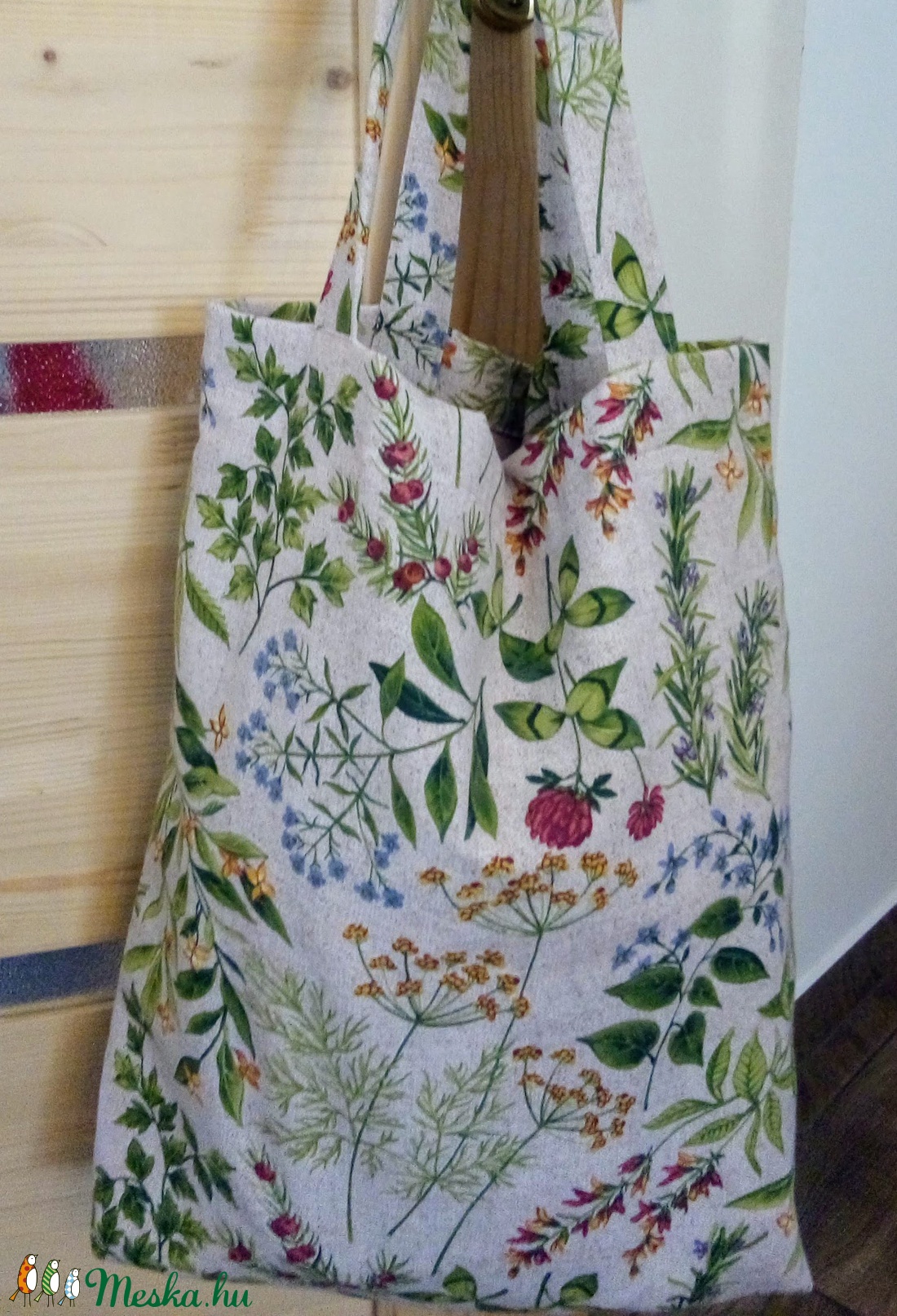 Bélelt textil válltáska, szatyor - mező - táska & tok - kézitáska & válltáska - válltáska - Meska.hu