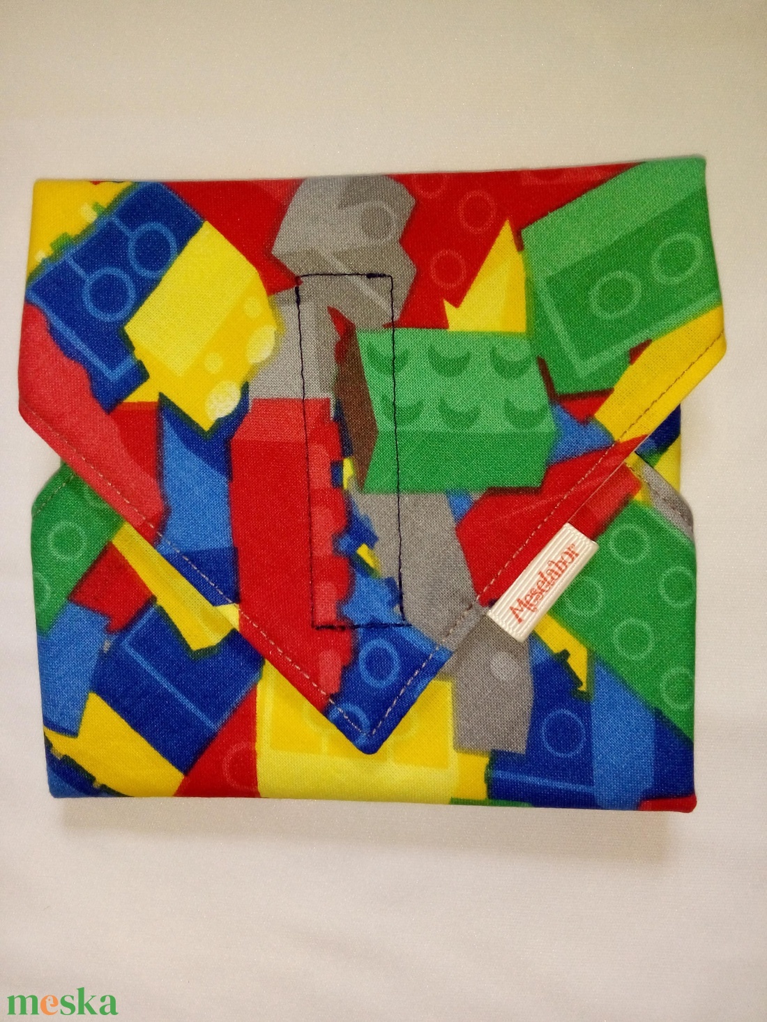 Szendvics csomagoló újraszalvéta - LEGO - táska & tok - uzsonna- & ebéd tartó - szendvics csomagoló - Meska.hu
