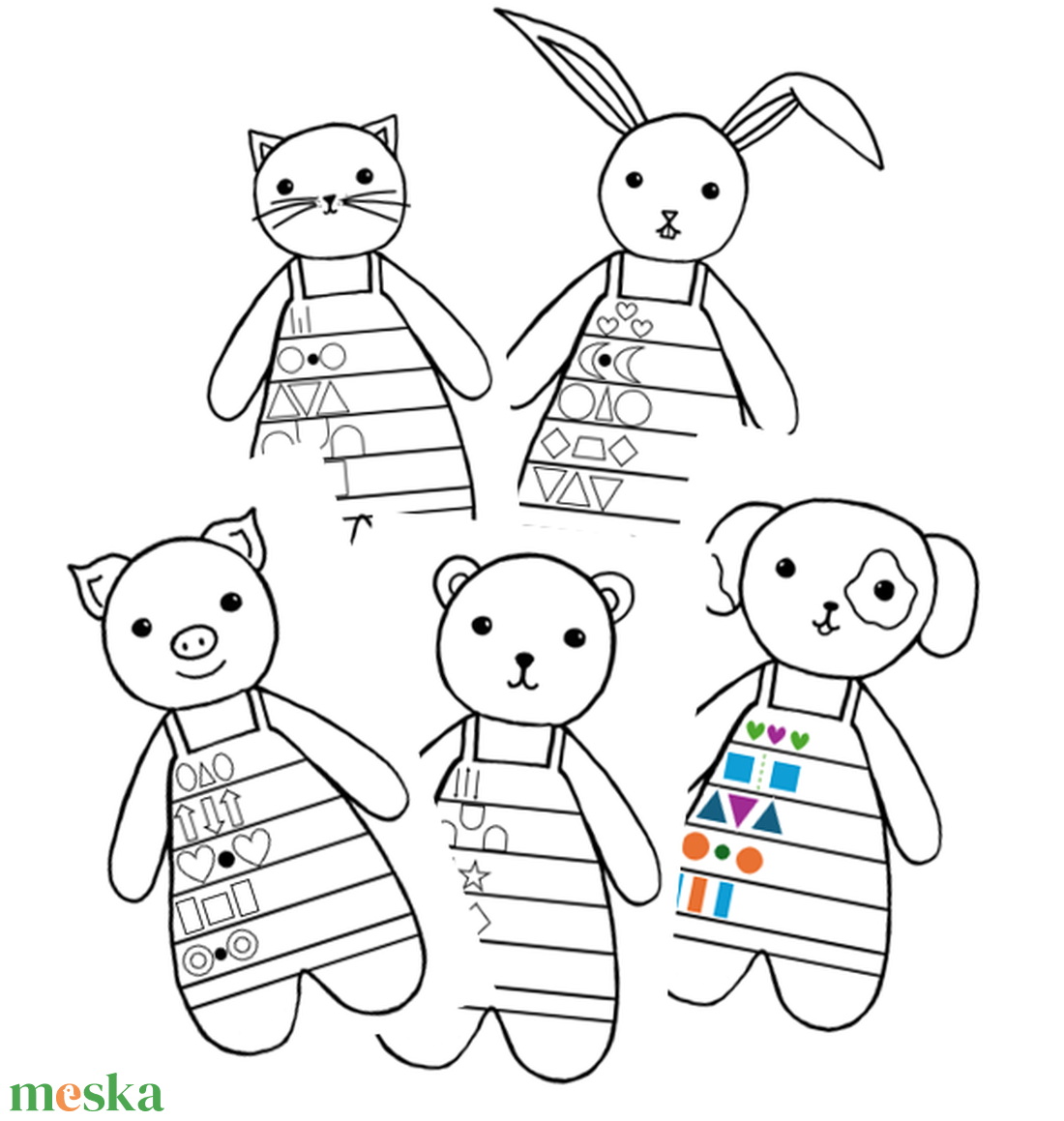 Sorminta színezők - játék & sport - készségfejlesztő és logikai játék - oktató játékok - Meska.hu