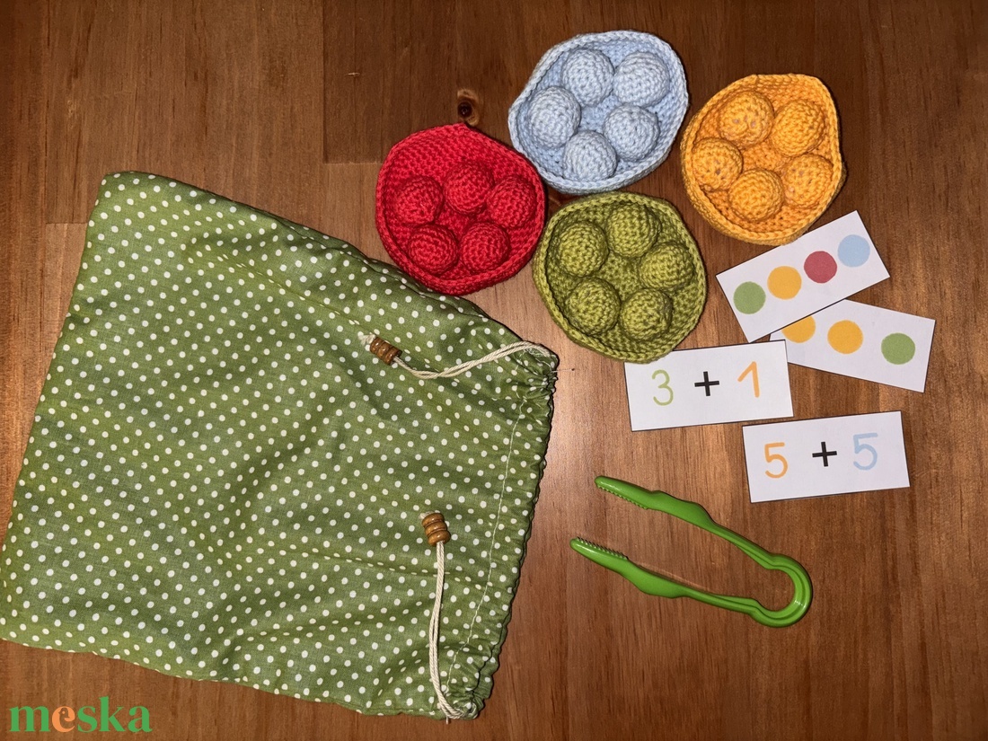 Számláljunk gombócokkal! - játék & sport - készségfejlesztő és logikai játék - oktató játékok - Meska.hu