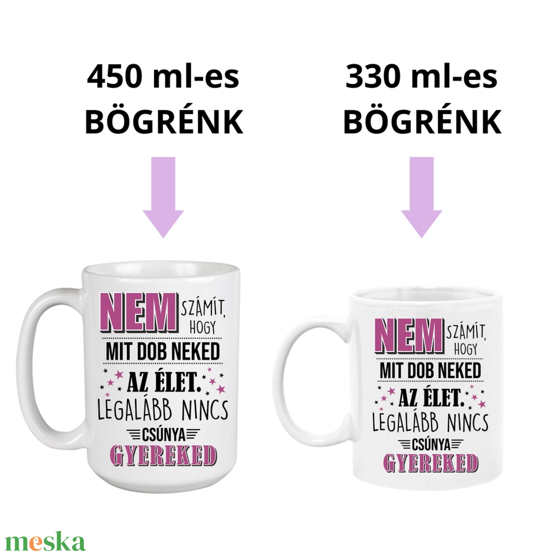 Csúnya gyerek  poénos anyák napi bögre - otthon & életmód - konyhafelszerelés, tálalás - tálalás - bögre & csésze - Meska.hu