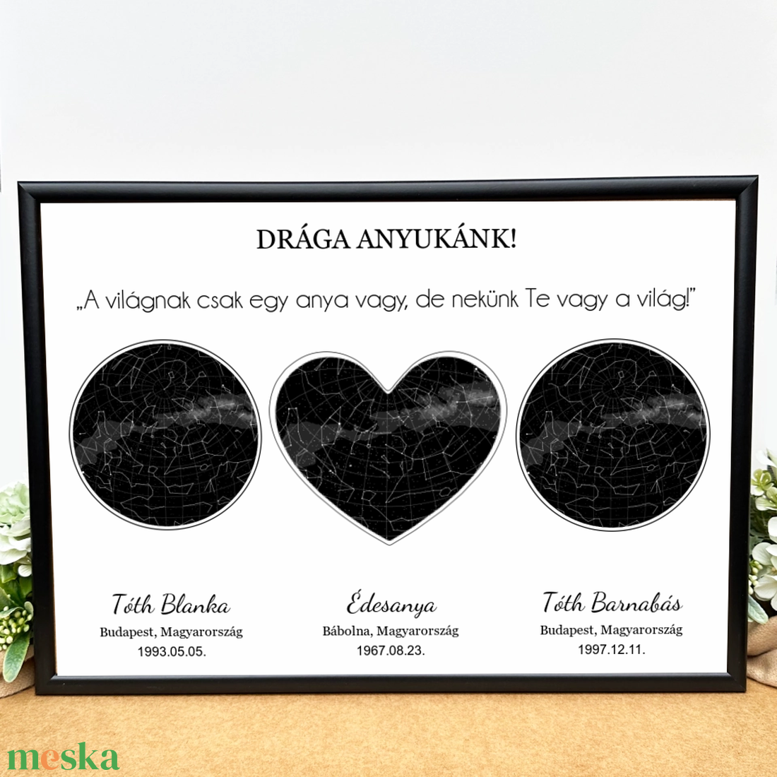 3 csillagállásos, egyedi csillagkép édesanyáknak - otthon & életmód - dekoráció - kép & falikép - poszter - Meska.hu 3 csillagállásos, egyedi csillagkép édesanyáknak - otthon & életmód - dekoráció - kép & falikép - poszter - Meska.hu