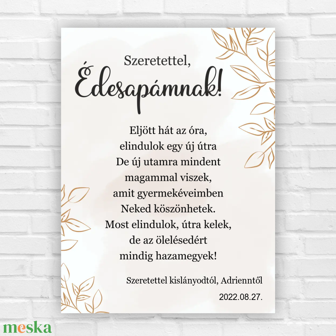 Örömapa szülőköszöntő ajándék falikép apukáknak - otthon & életmód - dekoráció - kép & falikép - poszter - Meska.hu Örömapa szülőköszöntő ajándék falikép apukáknak - otthon & életmód - dekoráció - kép & falikép - poszter - Meska.hu