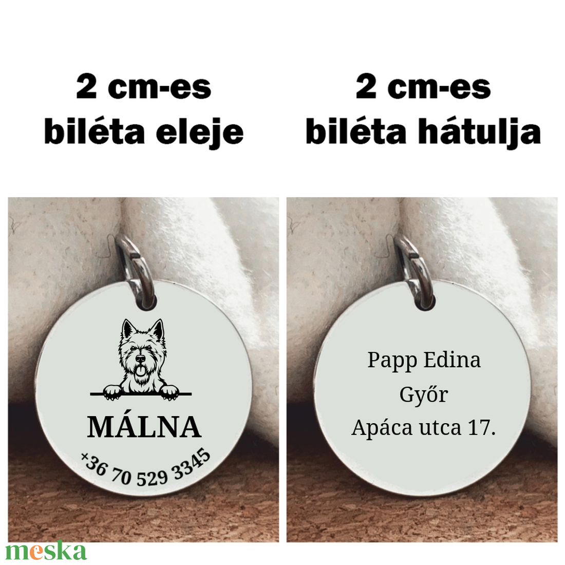 Westie kutya biléta - otthon & életmód - kisállatoknak - kutyáknak - kutya biléta - Meska.hu Westie kutya biléta - otthon & életmód - kisállatoknak - kutyáknak - kutya biléta - Meska.hu