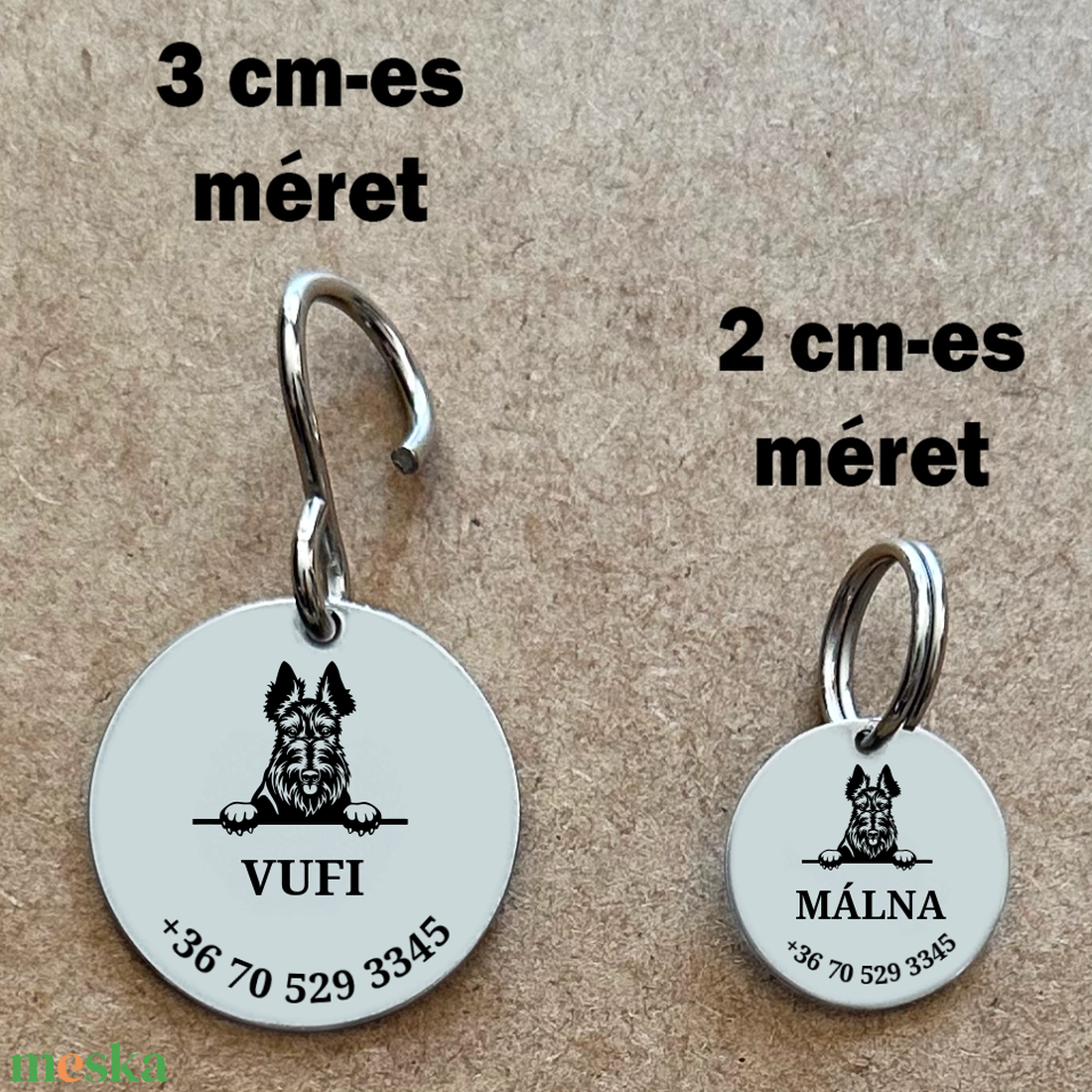 Skót terrier kutyabiléta - otthon & életmód - kisállatoknak - kutyáknak - kutya biléta - Meska.hu