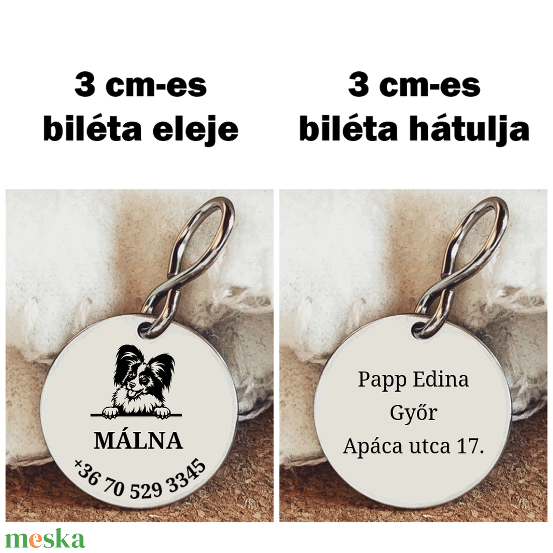 Papillon kutyabiléta - otthon & életmód - kisállatoknak - kutyáknak - kutya biléta - Meska.hu Papillon kutyabiléta - otthon & életmód - kisállatoknak - kutyáknak - kutya biléta - Meska.hu