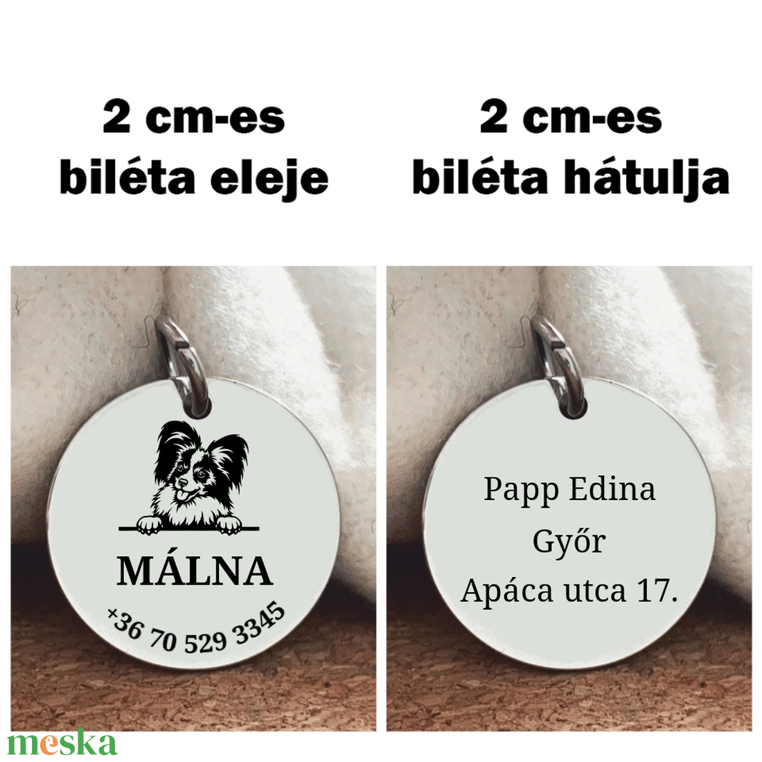 Papillon kutyabiléta - otthon & életmód - kisállatoknak - kutyáknak - kutya biléta - Meska.hu Papillon kutyabiléta - otthon & életmód - kisállatoknak - kutyáknak - kutya biléta - Meska.hu