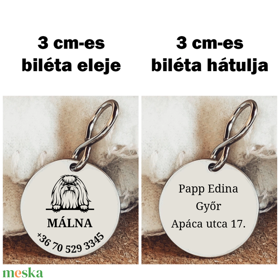Máltai kutyabiléta - otthon & életmód - kisállatoknak - kutyáknak - kutya biléta - Meska.hu Máltai kutyabiléta - otthon & életmód - kisállatoknak - kutyáknak - kutya biléta - Meska.hu