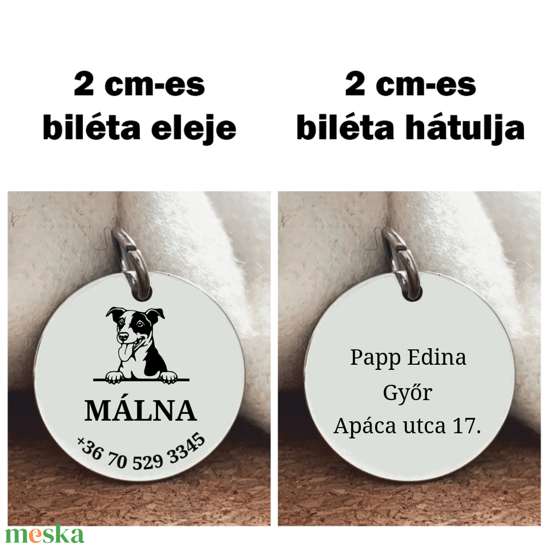 Jack Russel-gravírozott kutyabiléta - otthon & életmód - kisállatoknak - kutyáknak - kutya biléta - Meska.hu Jack Russel-gravírozott kutyabiléta - otthon & életmód - kisállatoknak - kutyáknak - kutya biléta - Meska.hu