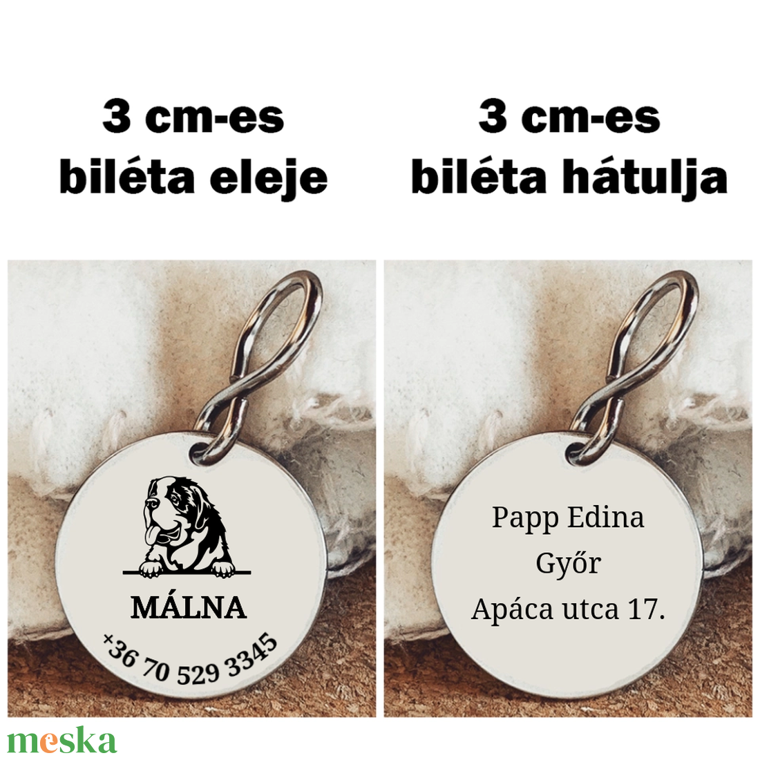 Egyedi biléta Bernáthegyi kutyának - otthon & életmód - kisállatoknak - kutyáknak - kutya biléta - Meska.hu Egyedi biléta Bernáthegyi kutyának - otthon & életmód - kisállatoknak - kutyáknak - kutya biléta - Meska.hu