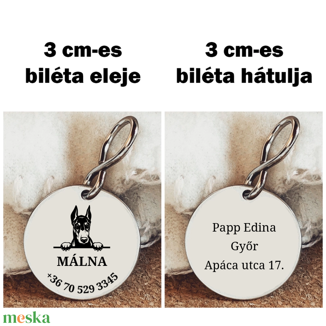 Dobermann kutyabiléta - otthon & életmód - kisállatoknak - kutyáknak - kutya biléta - Meska.hu Dobermann kutyabiléta - otthon & életmód - kisállatoknak - kutyáknak - kutya biléta - Meska.hu