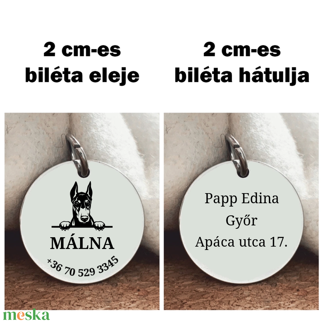 Dobermann kutyabiléta - otthon & életmód - kisállatoknak - kutyáknak - kutya biléta - Meska.hu Dobermann kutyabiléta - otthon & életmód - kisállatoknak - kutyáknak - kutya biléta - Meska.hu