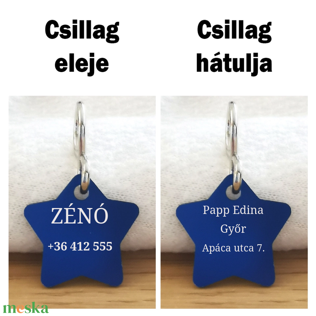 Csillag alakú gravírozott kutyabiléta - otthon & életmód - kisállatoknak - kutyáknak - kutya biléta - Meska.hu Csillag alakú gravírozott kutyabiléta - otthon & életmód - kisállatoknak - kutyáknak - kutya biléta - Meska.hu