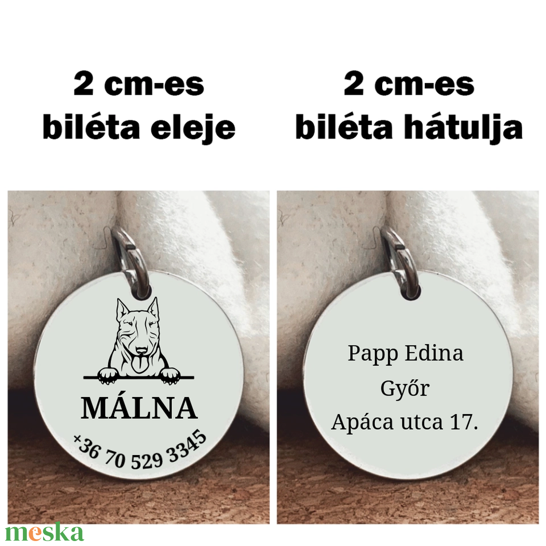 Bull terrier kutyabiléta - otthon & életmód - kisállatoknak - kutyáknak - kutya biléta - Meska.hu Bull terrier kutyabiléta - otthon & életmód - kisállatoknak - kutyáknak - kutya biléta - Meska.hu