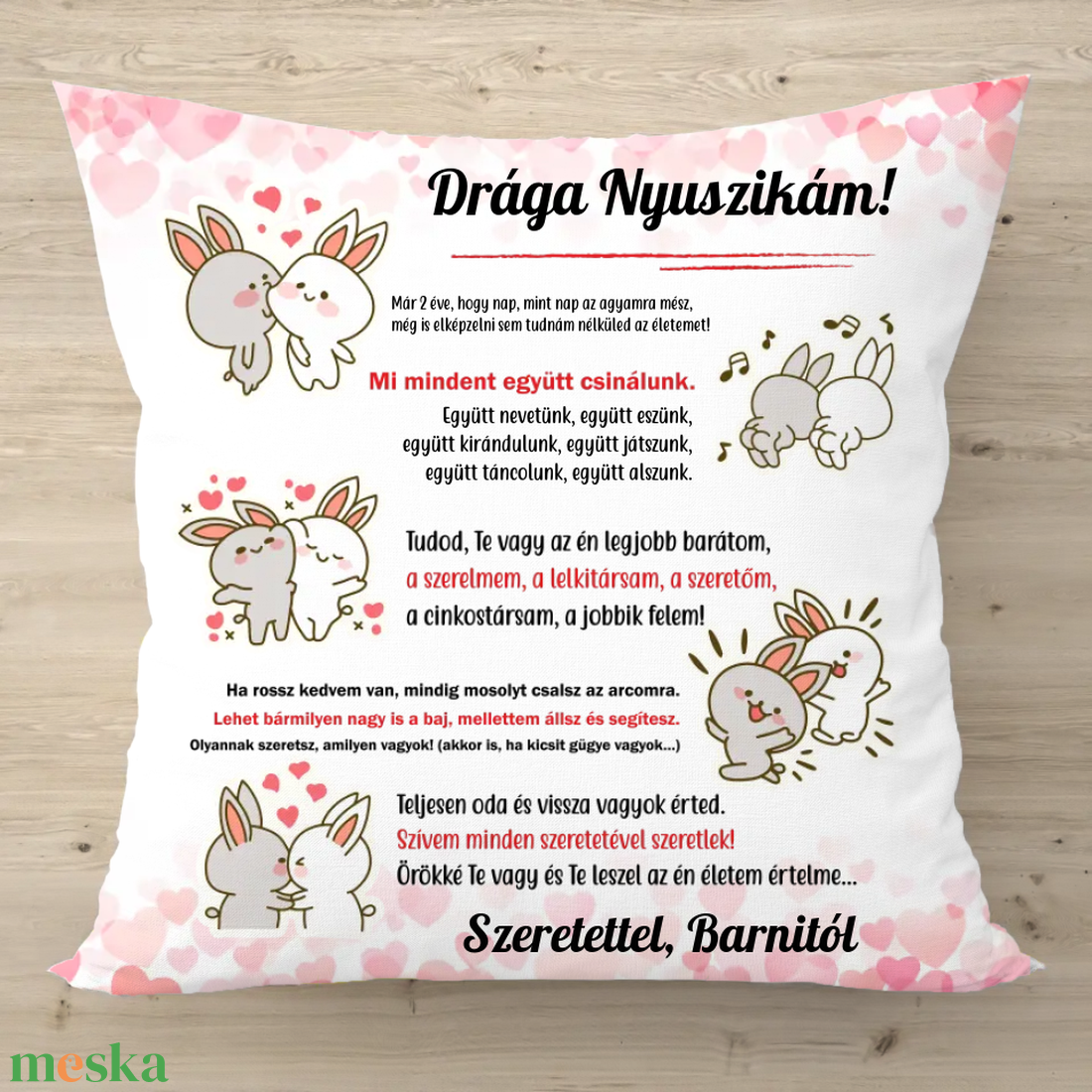 Aranyos nyuszis párna szerelmeseknek - otthon & életmód - lakástextil - párna & párnahuzat - Meska.hu Aranyos nyuszis párna szerelmeseknek - otthon & életmód - lakástextil - párna & párnahuzat - Meska.hu